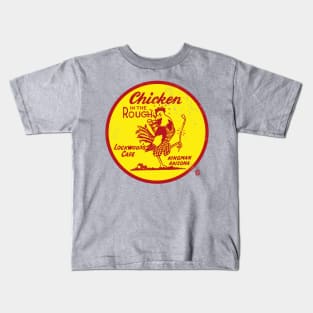 Vintage Chicken in the Rough Cafe Kids T-Shirt